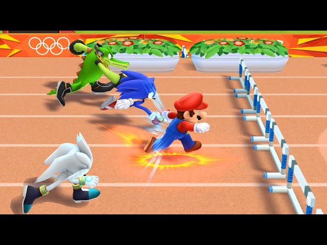 MARIO & SONIC AT THE LONDON 2012 OLYMPIC GAMES - 110m Hurdles (All Characters)