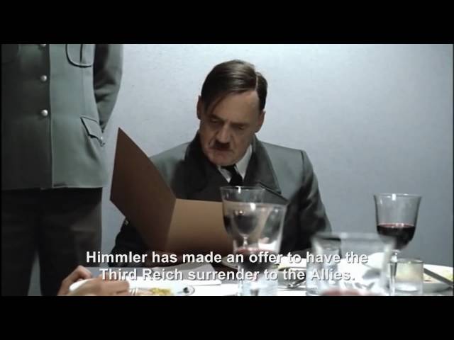 Hitler is informed Himmler has been negotiating with the Allies