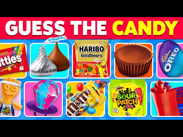 Guess The Candy 🍬 How Many of These Candies Do You Know? | Candy Quiz