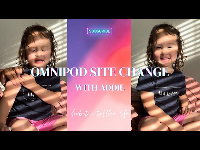 SHE REALLY REALLY REALLY DID NOT WANT TO DO THIS #OMNIPOD #DIABETICTODDLER #TYPE1DIABETES