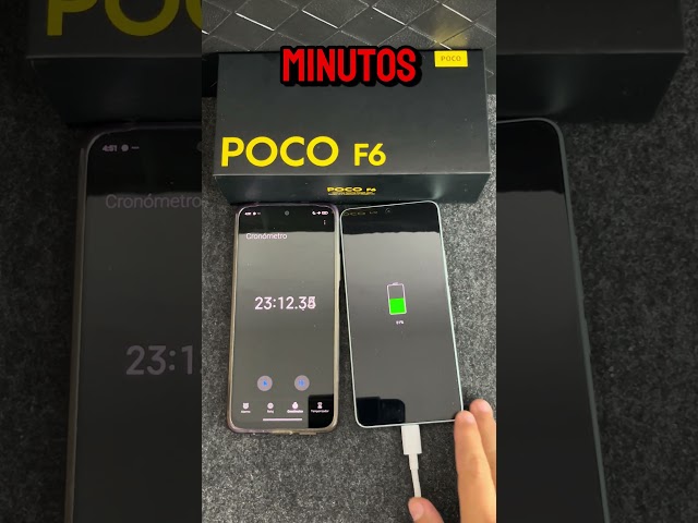 Poco F6 ¿Cuanto tarda en cargar al 100%? #Bateria #xiaomi #poco #F6 #gamer #cod #fornite