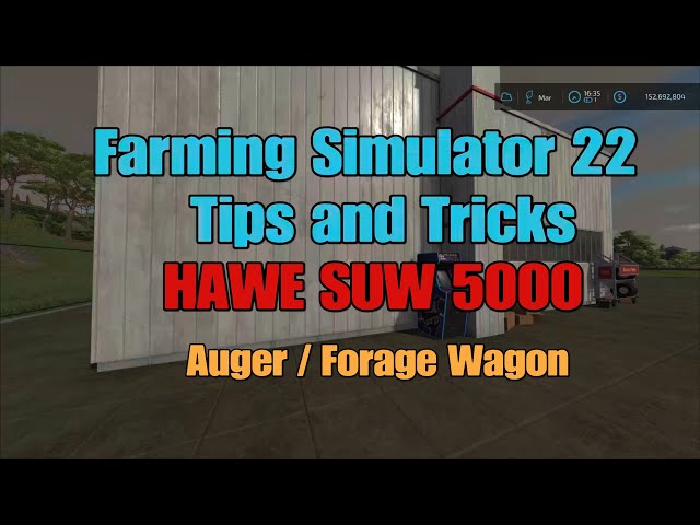 FS22 HAWE SUW 5000    Forage Auger  Wagon