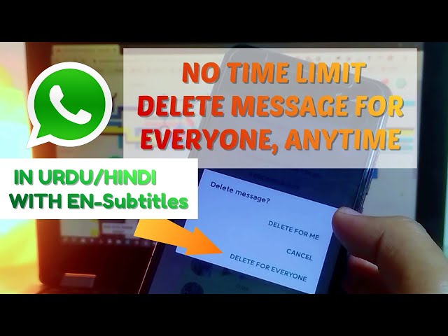 How To Delete Old WhatsApp Messages For Everyone Any Time | No MOD, No 3rd Party App, With E-SUB