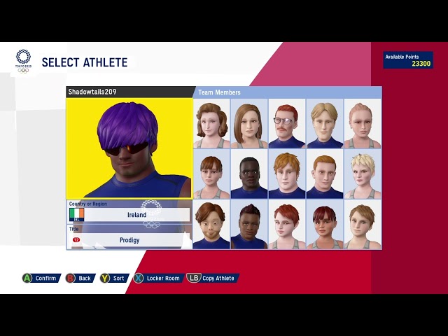 Olympic Games Tokyo 2020 - The Official Video Game my character