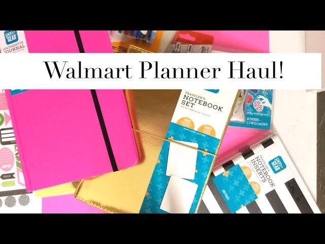 NEW Walmart Planner Supply Haul! Back to School!