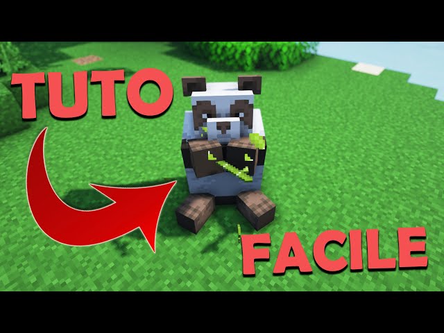 TUTO AVOIR LE PANDA MARRON SUR MINECRAFT FACILEMENT !