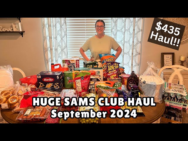 HUGE SAMS CLUB HAUL for a family of 5 | September 2024