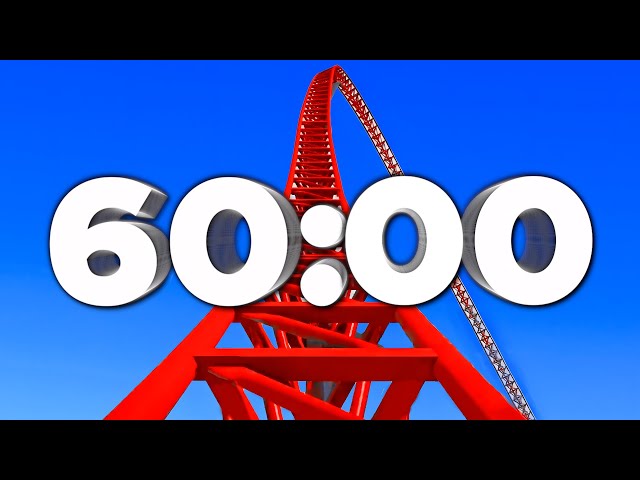 60 Min Countdown Timer (Roller Coaster) 🎢