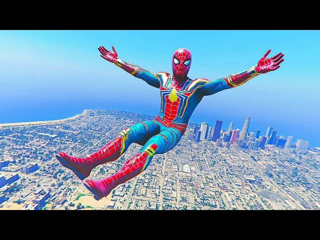 GTA 5 Epic Water Ragdolls | Spider-Man Jumps / Fails ep.27 #funnyragdolls