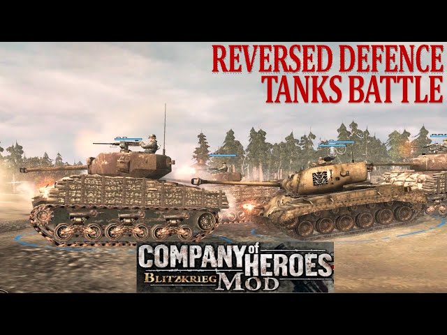 Tank game | Company of Heroes | Reversed Defence Tanks Battle #tankgames #companyofheroes #tankwar