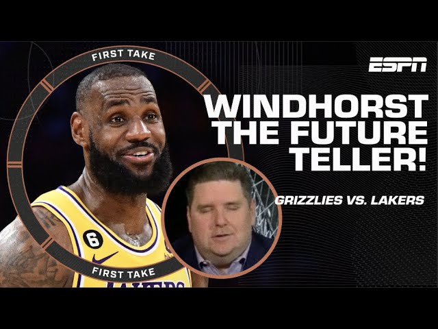 Brian Windhorst LOOKS INTO THE FUTURE of Grizzlies vs. Lakers series 🔮 | First Take