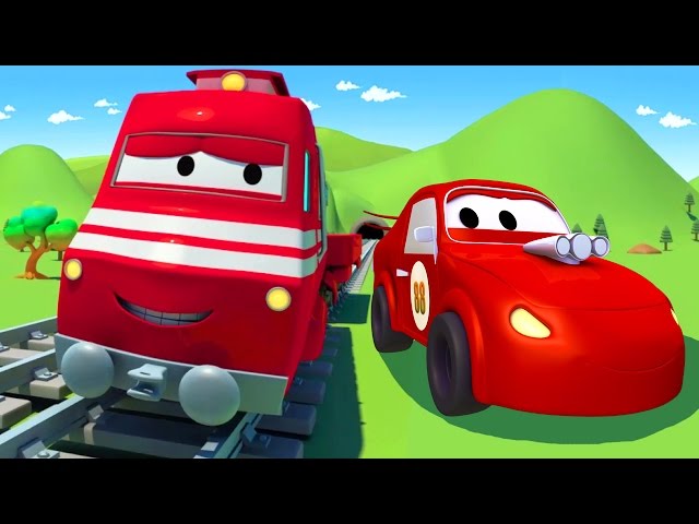 Troy el Tren y el Auto de Carreras en Auto City | Dibujos animados para niños