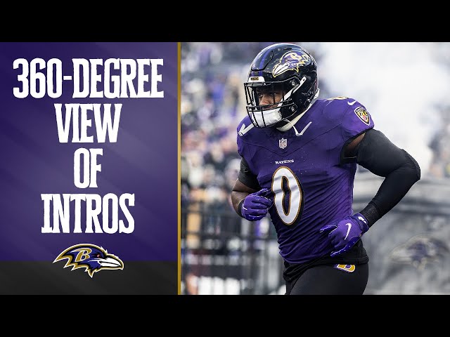 Insane On-Field 360-Degree View of Ravens Playoff Introductions vs. Texans | Baltimore Ravens