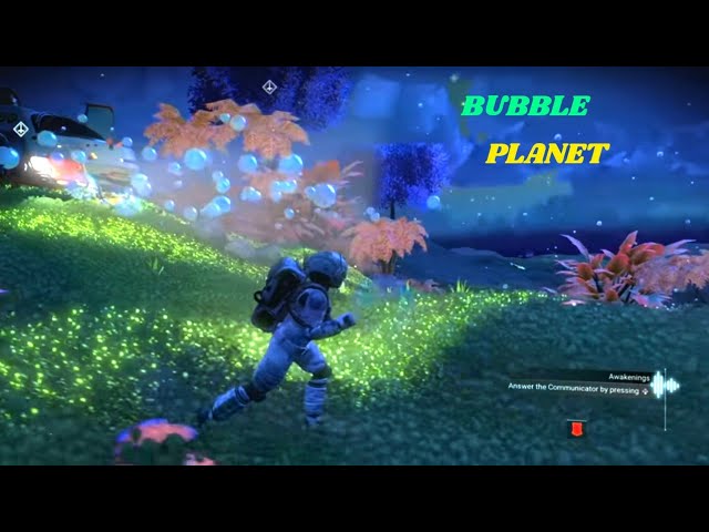 No Man's Sky - Island Bubble planet  with glowing sea weed