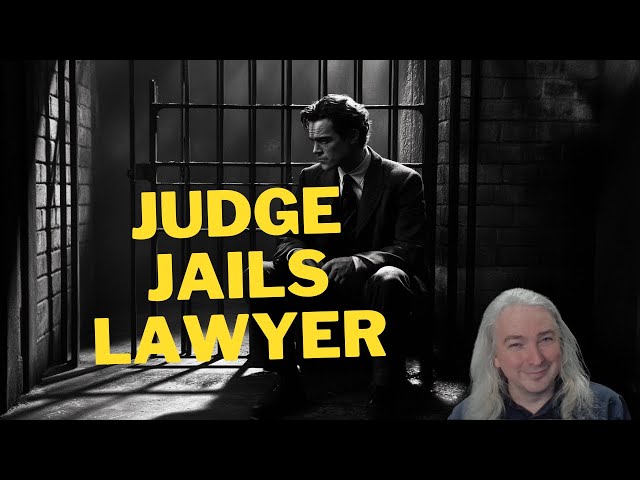 Judge Throws Lawyer In Jail -- Was It Fair?