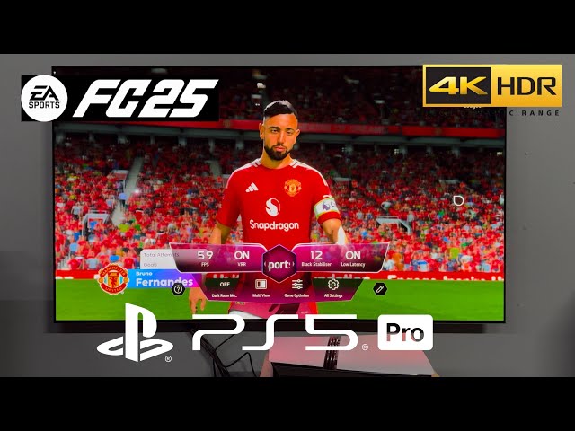 EA Sport FC 25 PS5 Pro Gameplay With LG Oled TV 4K (enhanced games)