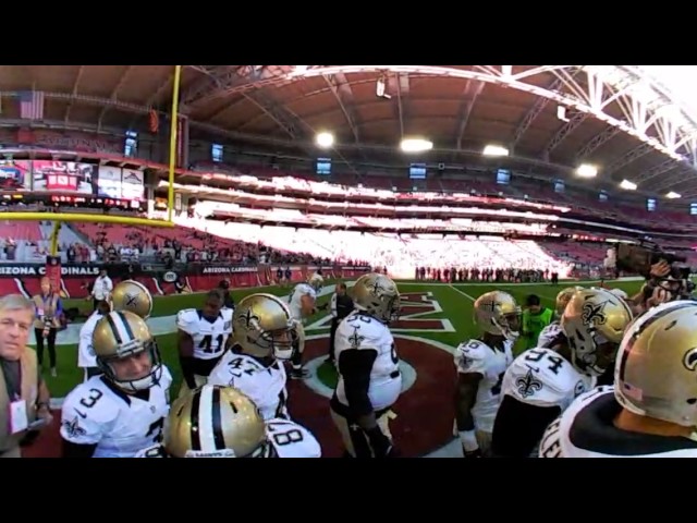 Brees fires up Saints in Arizona: 360-degree video