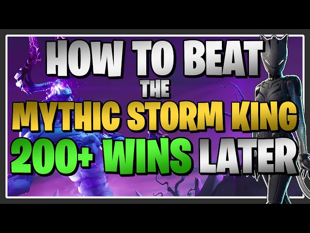 HOW TO DEFEAT the Mythic Storm King - 200+ Wins of Advice! | Fortnite Save the World