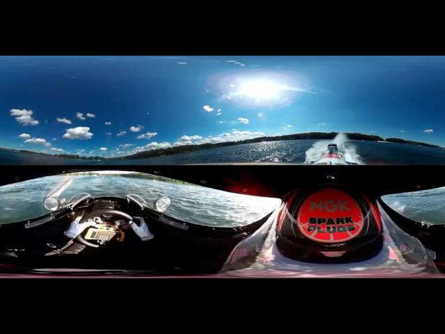 USF1 La Porte Indiana Final F1 Race from Seebold's NGK Spark Plugs Boat 360 Camera