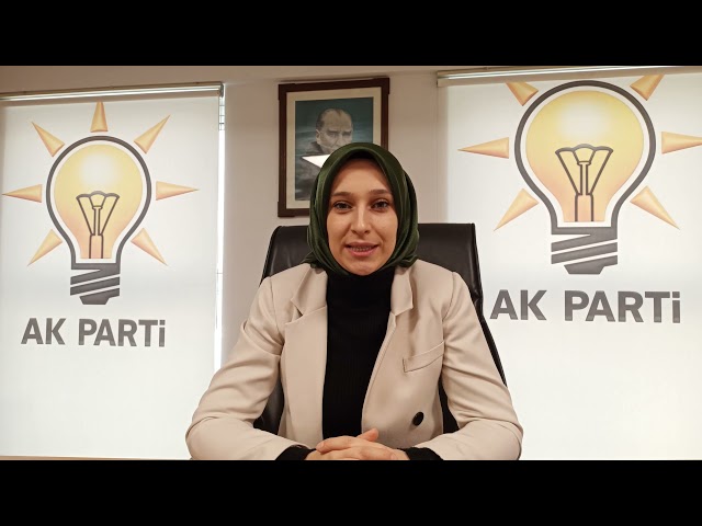 AK Parti ilçe Kadın Kolları Başkanı Büşra Kanat’ın yeni yıl mesajı