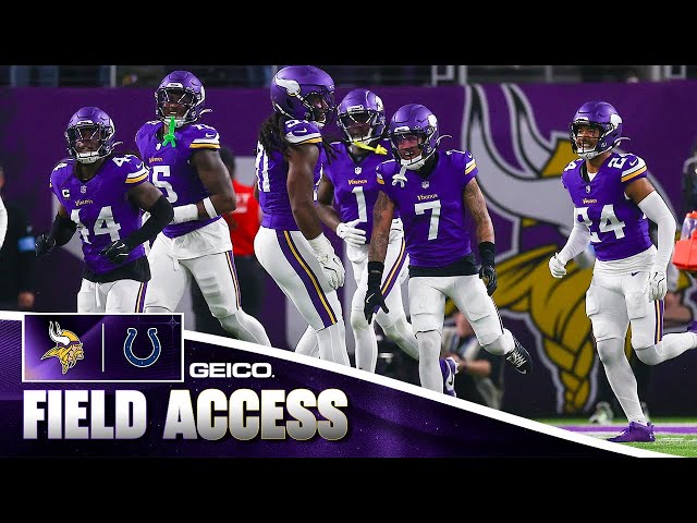 Vikings vs. Colts Week 9 Field Access