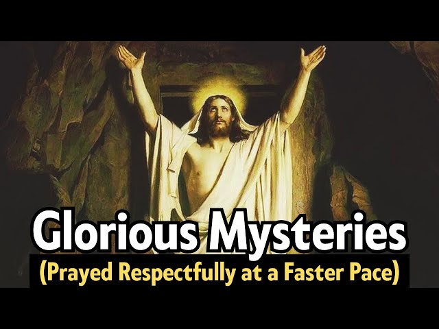 GLORIOUS Mysteries | FAST ROSARY - For Those Pressed For Time (Sundays & Wednesdays)