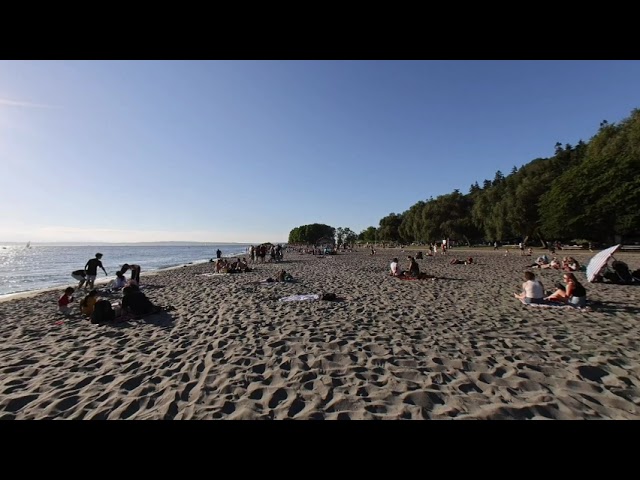 3D VR 180° 4K Walking Shilshole Beach in Seattle test clip 1237