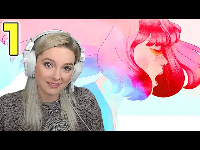 This Game Is Relaxing Yet Emotional - Gris Full Playthrough Blind Reaction Let's Play Intro Pt 1