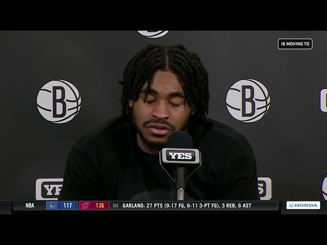 Cam Thomas after the Nets' loss to Celtics