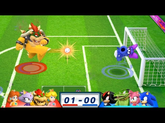 Mario & Sonic At The London 2012 Olympic Games Football #106 With Peach, Bowser, Blaze, Daisy