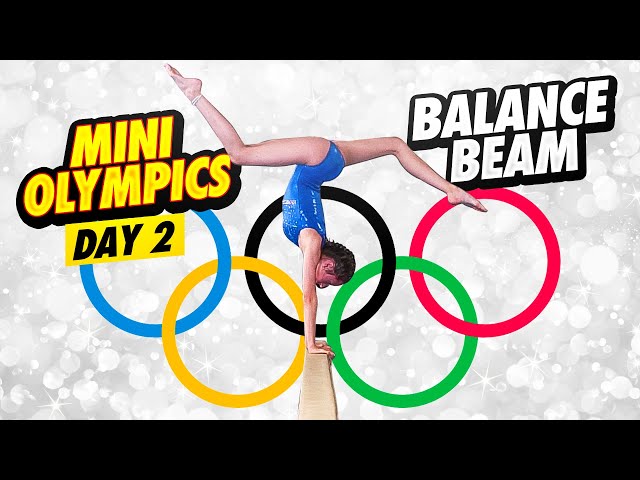 Mini Olympics: Gymnastics Beam Routines| Rachel Marie