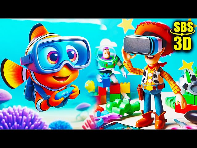 Disney Pixar VR Adventure | VR Vídeo 3D SBS [Google Cardboard • VR Box]