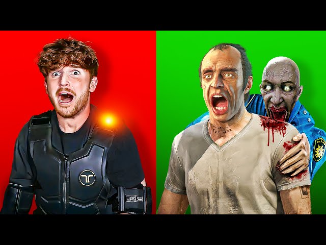 GTA 5 Zombie Apocalypse But I FEEL PAIN IRL (Haptic Suit)