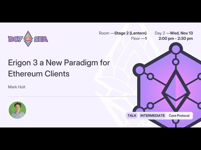 Erigon 3 a New Paradigm for Ethereum Clients