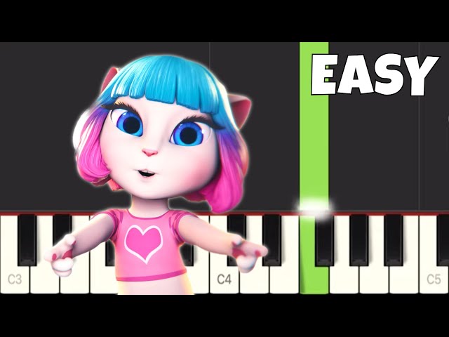 Talking Angela - Shine Together - EASY Piano Tutorial