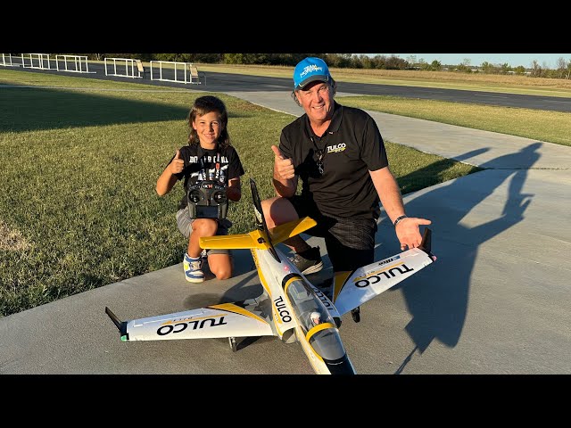 9 YEAR OLD FLIES A $4,000 TURBINE POWERED JET full unedited video