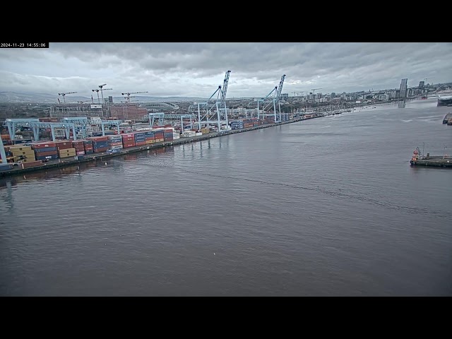 Dublin Port City View: Live Ship Movements on the River Liffey