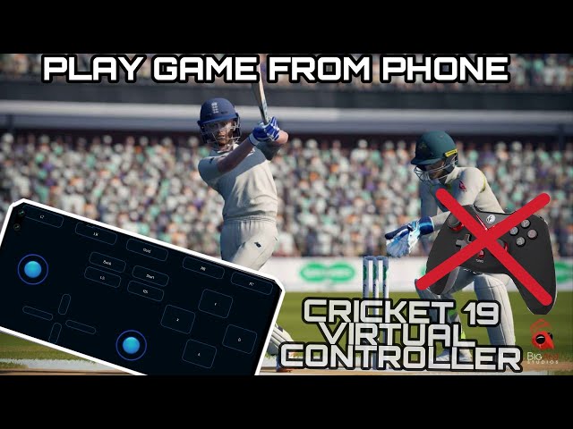 Control game using virtual joystick (smart phone)|| Cricket 19 |Easy solution