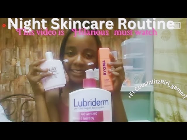 🌸Night Skincare Routine [ collaboration with Cousin [itzRiri_gamer]🌸