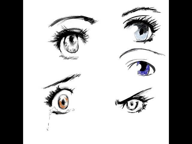 Easy steps on how to draw Anime and Manga eyes