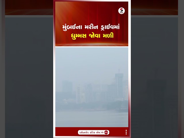 Mumbai | મુંબઈના મરીન ડ્રાઈવમાં ધુમ્મસ જોવા મળી | Marine Drive | Smog | Shorts | Weather Update