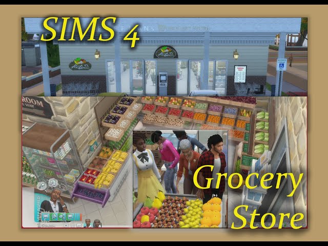 Welcome to My SIMS 4 Grocery Store! FULLY FUNCTIONAL! #sims4 #sims #sims4cc