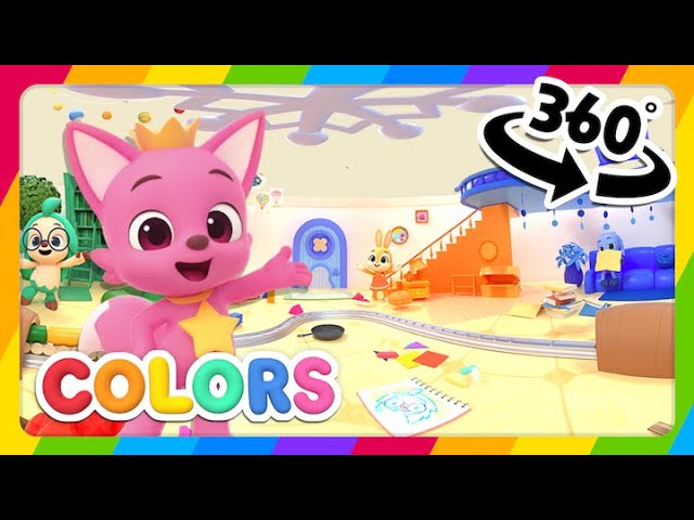 🏠 House tour with Hogi and Pinkfong | VR 360 | Learn Colors for Kids | Hogi & Pinkfong Colors