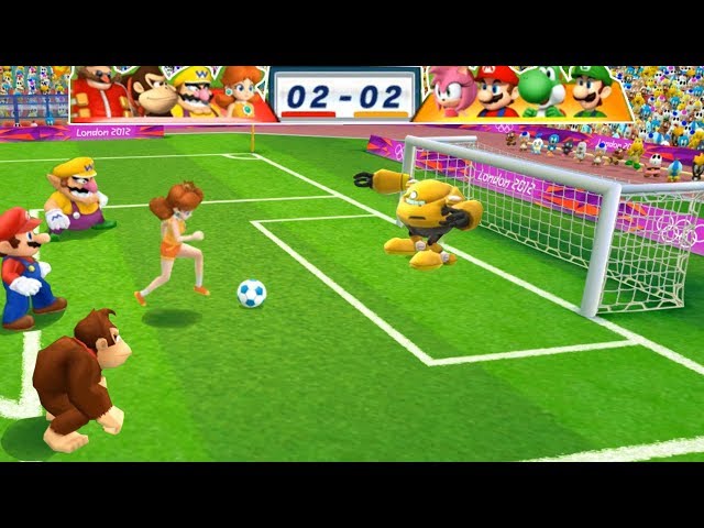 Mario & Sonic At The London 2012 Olympic Games Football #146 Daisy, Wario, Donkey Kong, Dr Eggman