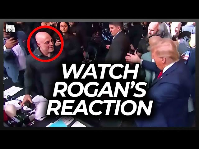 Crowd Roared for Joe Rogan’s Response to Trump Hugging Him at UFC Event