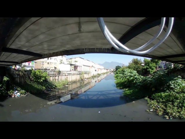 lixo no Rio Grande CIDADE DE DEUS 360º