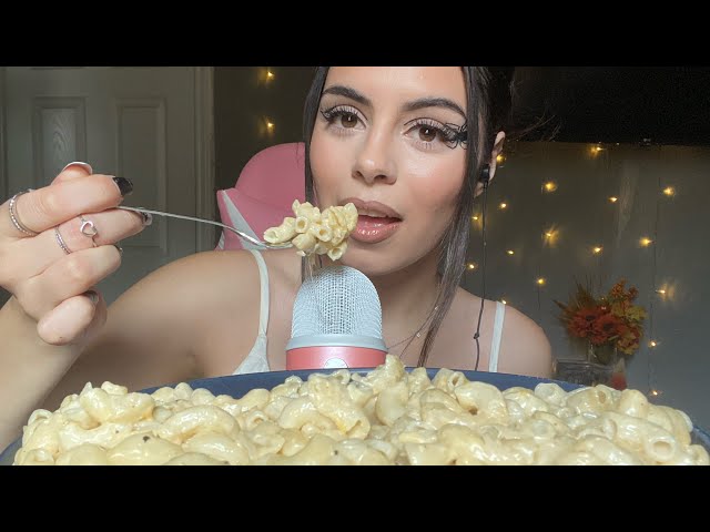 Asmr|| Super Creamy Mac and Cheese Mukbang🧀🍝 (cupped chewy eating sounds)