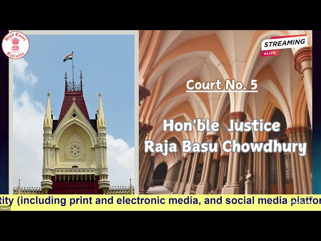 22 November 2024 | Court No. 5 | Live Streaming of the Court proceedings.