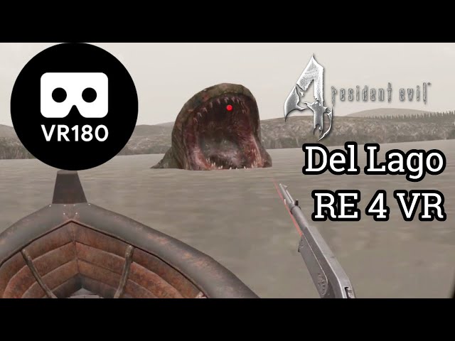 Resident Evil 4 VR   Del Lago Boss Fight - QUEST 2 VR180 3D