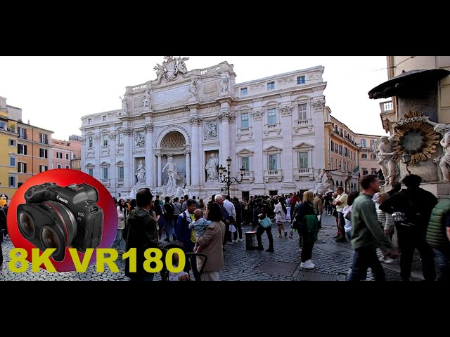 TREVI FOUNTAIN watching the scammers as I wait for sunset ROME ITALY 8K 4K VR180 3D Travel Videos